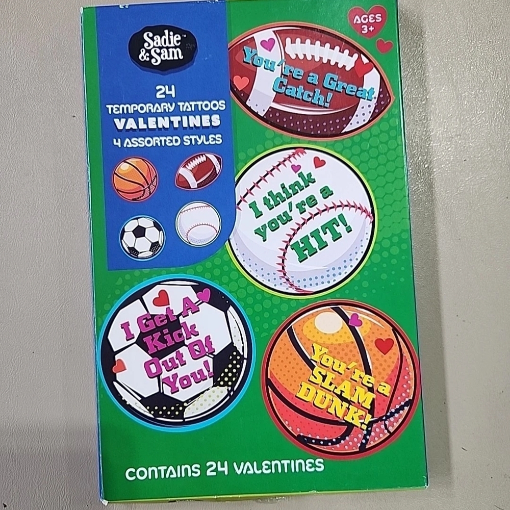 Sadie & Sam Temporary Tattoos Valentines